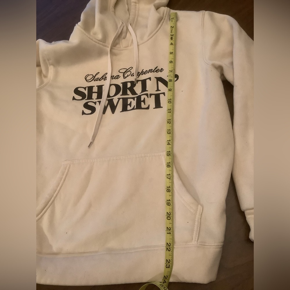 Sabrina Carpenter Graphic Hoodie Sweatshirt – Cream – Unofficial Fan Made-Small - Picture 4 of 7